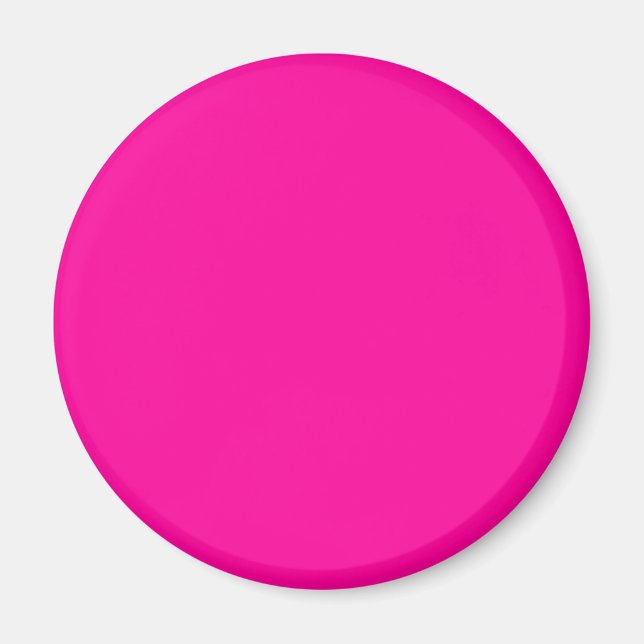 Neon Pink Solid Colour Magnet (Front)