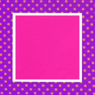 Neon Pink Solid Colour Napkin
