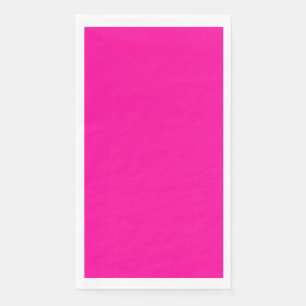 Neon Pink Solid Colour Napkin