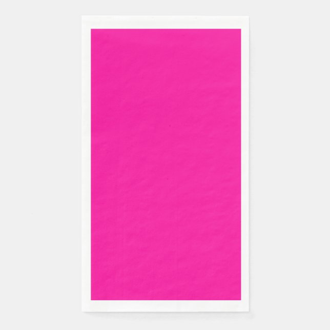 Neon Pink Solid Colour Napkin (Front)