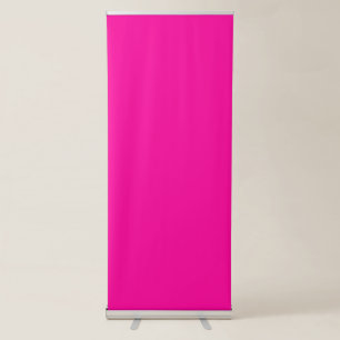Neon Pink Solid Colour Retractable Banner