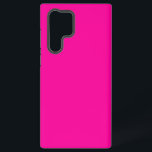 Neon Pink Solid Colour Samsung Galaxy Case<br><div class="desc">A vibrant and electrifying pink that is full of energy and excitement.Reminiscent of neon signs illuminating a bustling city nightlife or the vivid hues of tropical flowers,  this colour is bold,  playful,  and unapologetically lively.Perfect for making a striking statement.</div>