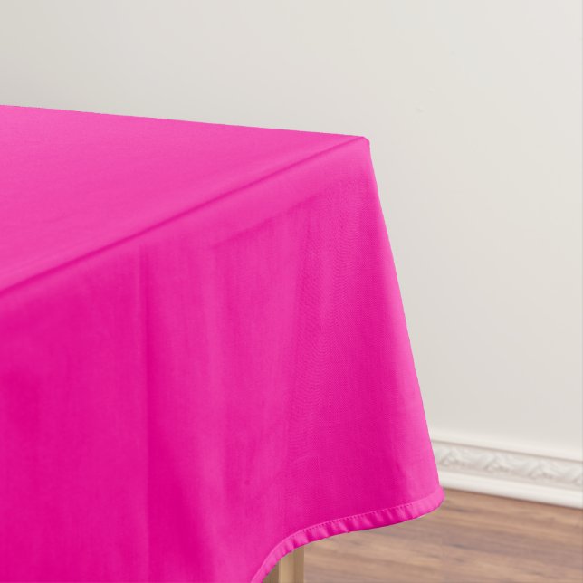 Neon Pink Solid Colour Tablecloth (In Situ)