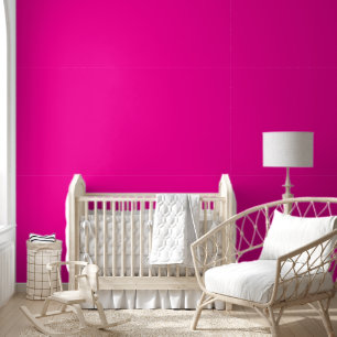 Neon Pink Solid Colour Wallpaper