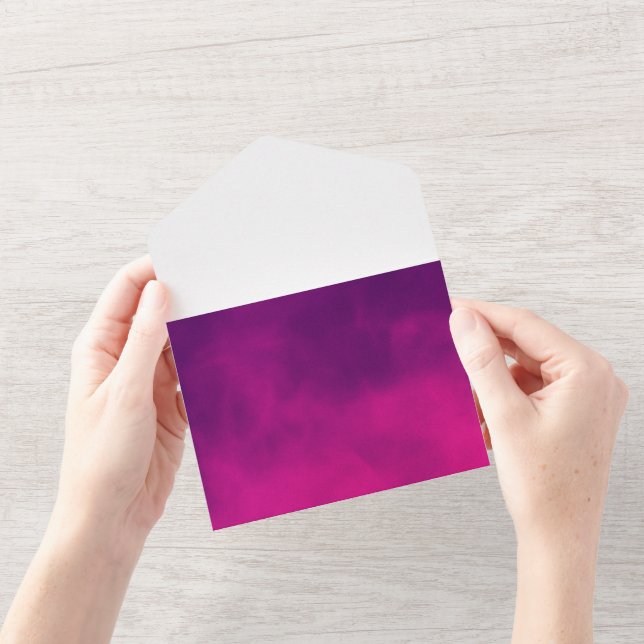 Neon Pink & Violet Smoke All-in-One Invite (Opening)