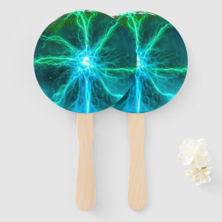 Neon Plasma Ball Electric Party  Hand Fan