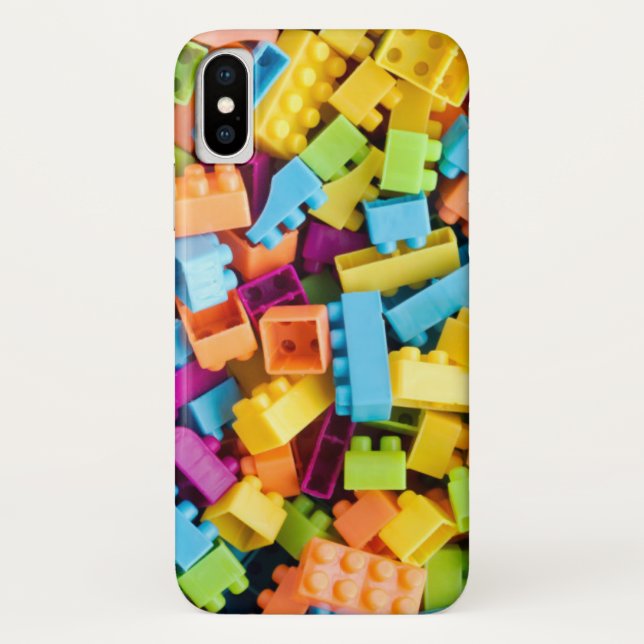 Neon Plastic Building Blocks Case-Mate iPhone Case (Back)