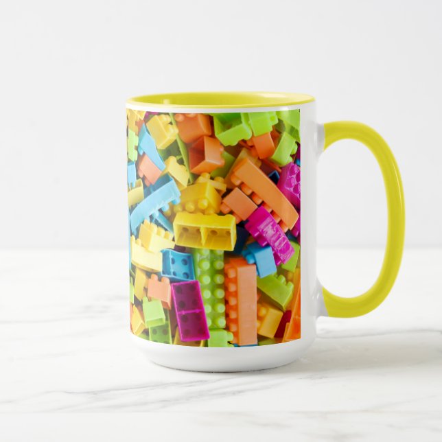 Neon Plastic Building Blocks Mug (Right)