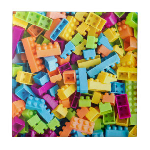 Neon Plastic Building Blocks Tile