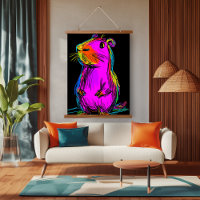 Neon Pop Art Capybara: Vibrant and Quirky