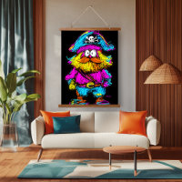 Neon Pop Art Pirate: Bold and Quirky