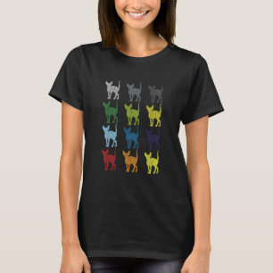 Neon Pop Art Retro Sphynx Cat Pet Gift T-Shirt