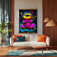 Neon Pop Art Sloth: Fun and Vibrant Artwork