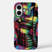 Neon Prism Elf — Glitter Stripes, Cyber Disco Glow