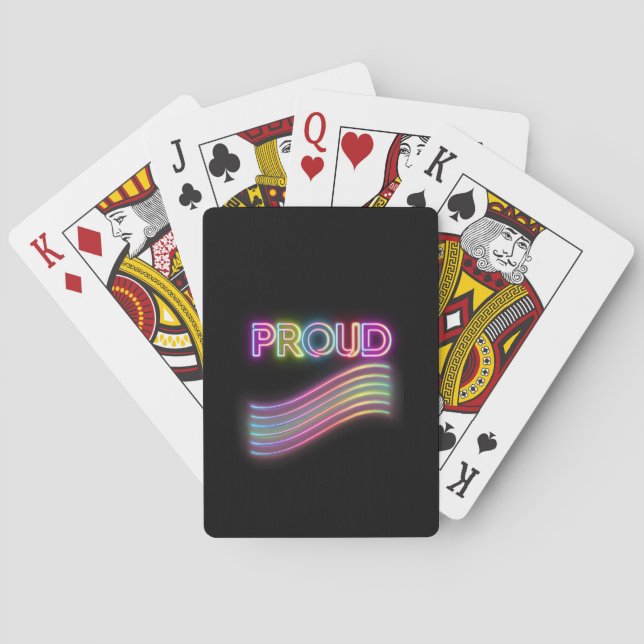 Neon Proud Playing Cards (Back)