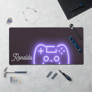 NEON PS4 handle custom name  Desk Mat
