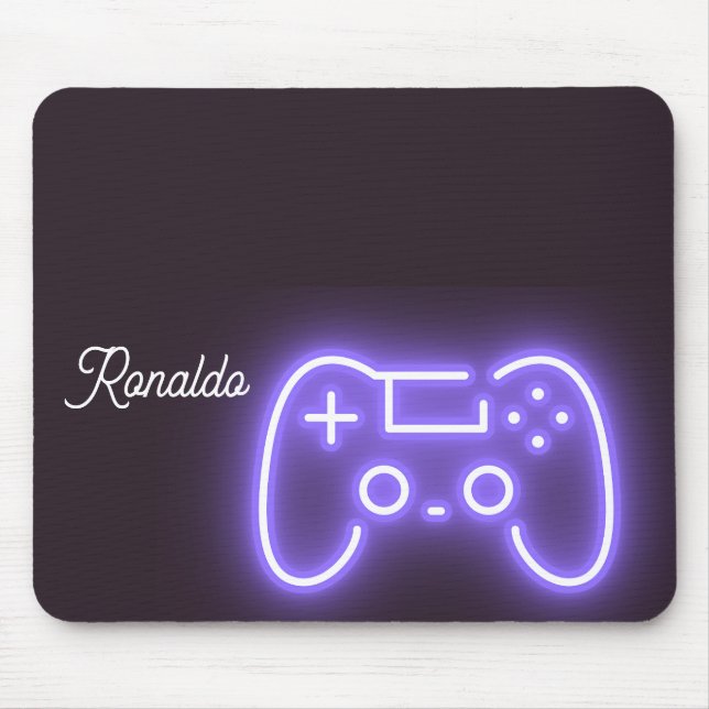 NEON PS4 handle custom name  Mouse Mat (Front)