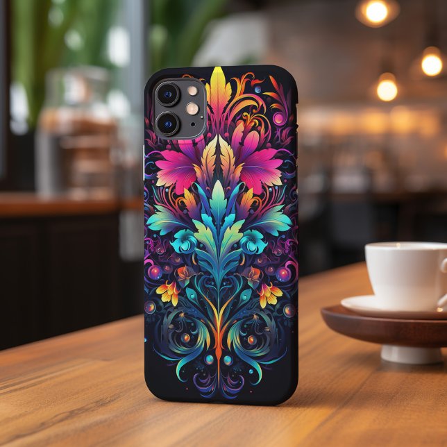 Neon Psychedelic Decopunk Design No. 900 Case-Mate iPhone Case (Creator Uploaded)