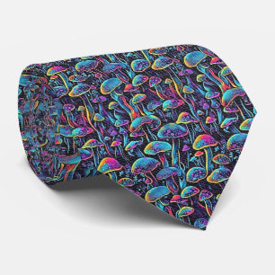 Neon Psychedelic - Mushroom Statement Tie