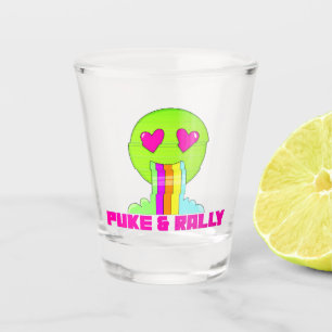 Neon Puke & Rally Shot Glass   Party Comeback Shot