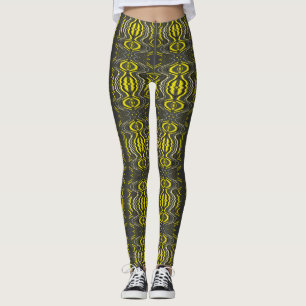Neon Pulse Leggings – Yellow Voltage Surge