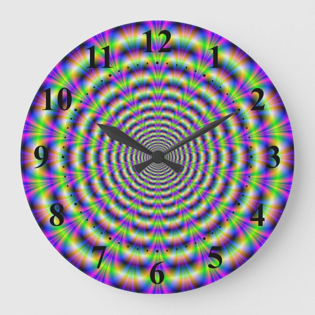 Neon Pulse Wall Clock (Front)