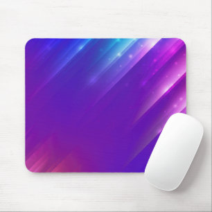 Neon Purple Abstract Angle Design Mouse Mat