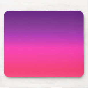 Neon Purple and pink ombre abstract design Mouse Mat