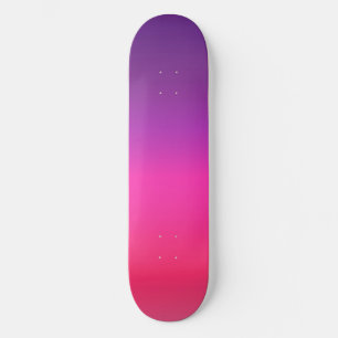 Neon Purple and pink ombre abstract design Skateboard