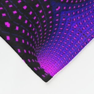 Neon Purple Geometric Blanket