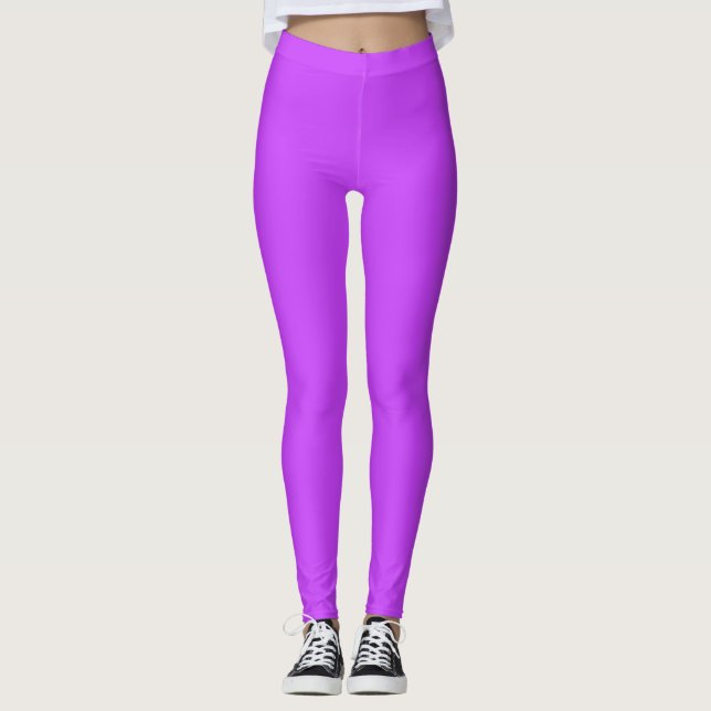 Neon purple leggings (Front)