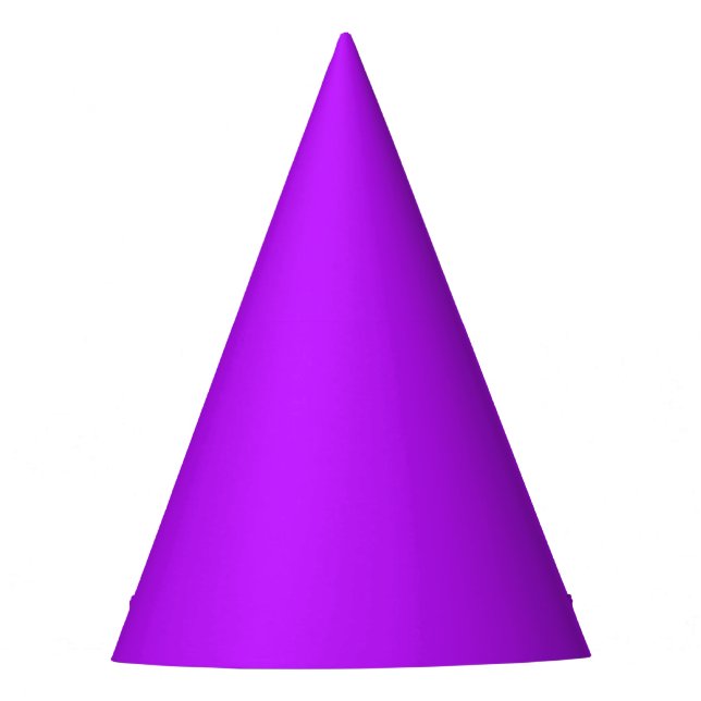 Neon Purple Party Hat (Front)