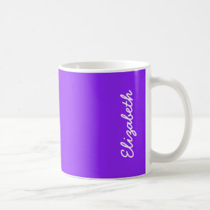 Neon Purple Solid Colour Customise It Coffee Mug