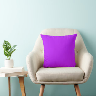 Neon Purple Throw Pillow