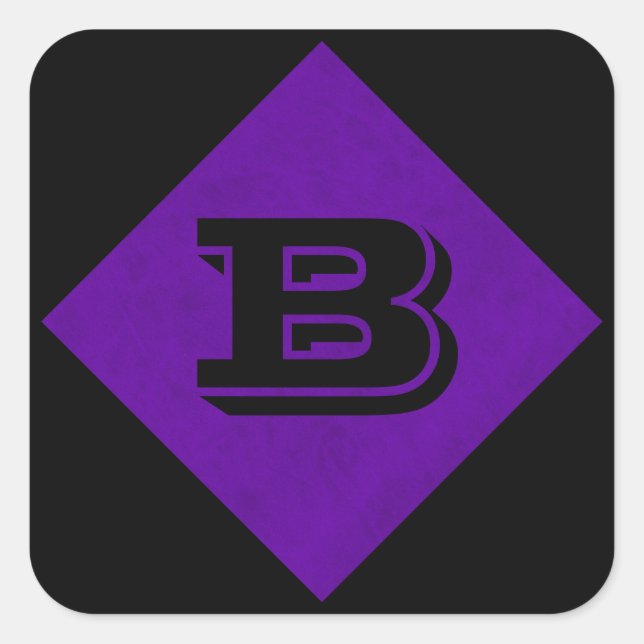 Neon Purple Velvet Personalised Home Casino Square Sticker (Front)