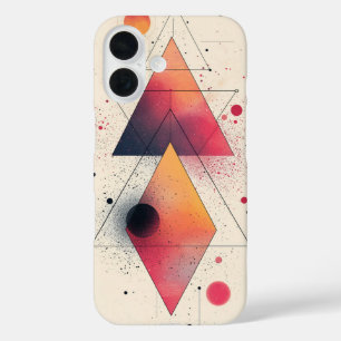 Neon Pyramid Drift iPhone 16 Case