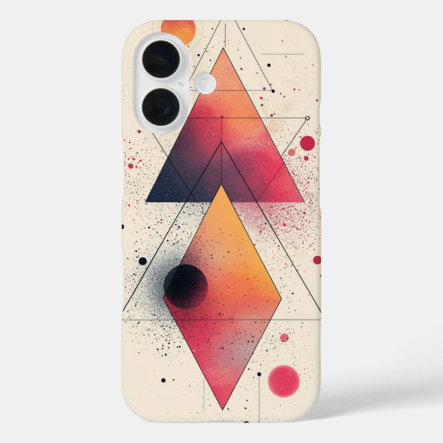 Neon Pyramid Drift Case-Mate iPhone Case (Back)