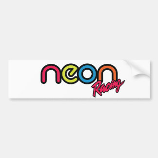 Neon Racing Bumper Sticker