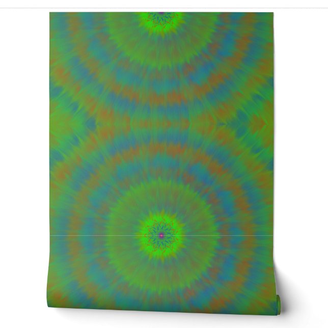 Neon Radial Ripple Wallpaper (Unrolling)