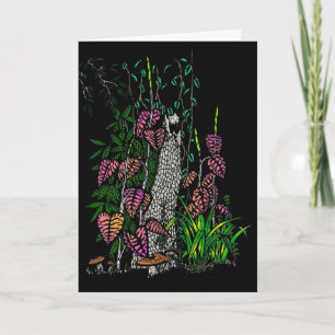 Neon Rain Forest Greeting Card