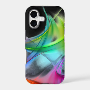 Neon Rainbow Abstract Design