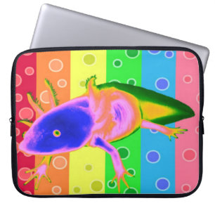 Neon Rainbow Axolotl case