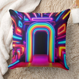 Neon Rainbow Gateway Cushion