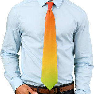 Neon Rainbow Gradient Ombré Tie
