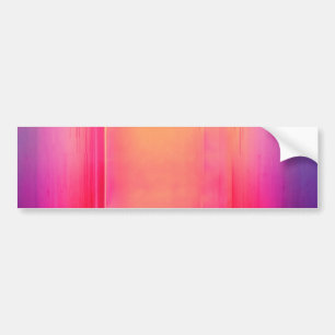 neon rainbow hallway bumper sticker
