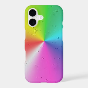 Neon Rainbow Spectrum with Raindrops