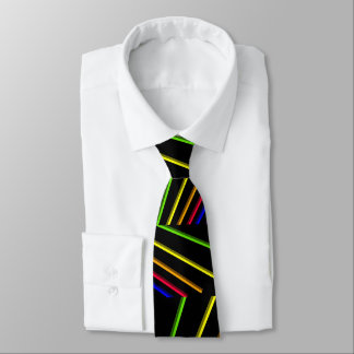 NEON RAINBOW STRIPES TIE