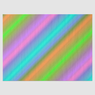 neon rainbow tissue paper