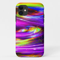 Neon Rainbow Tornado Waves of Multicolor Purple
