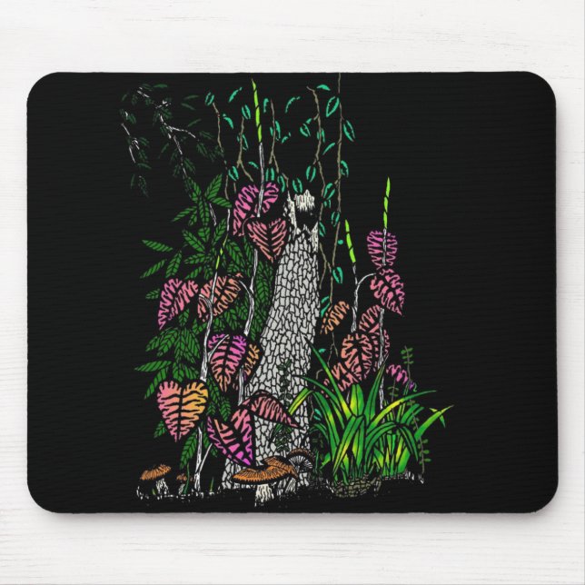 Neon Rainforest Mouse Mat (Front)
